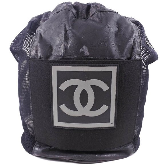 CHANEL Handbags - CHANEL Sports line basketball Shoulder Bag black leather unisex